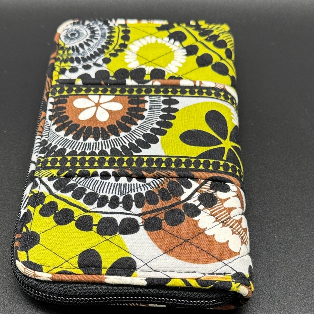 Vera Bradley Cocoa Moss Zip Around Wallet - Picture 6 of 6